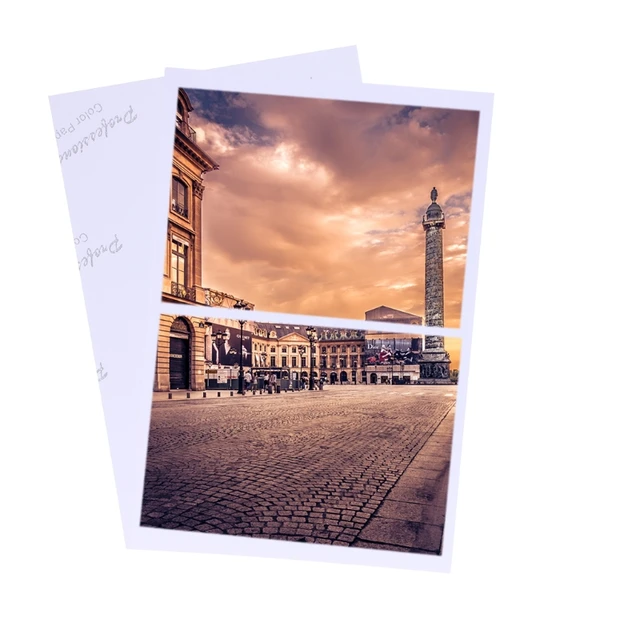 Papel fotográfico para impresora, papel fotográfico blanco brillante, papel  fotográfico de calidad fotográfica, paquete variado (120 hojas, 4 x 6