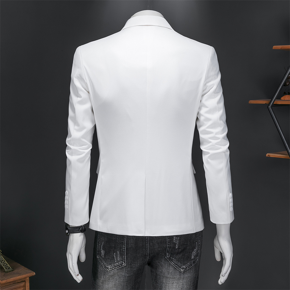 High Quality Business Slim Fit Single Buttons Suits Jacket Men Slim Fit Casual Fashion Wedding Groom Tuxedo Blazer Coats 6XL-M