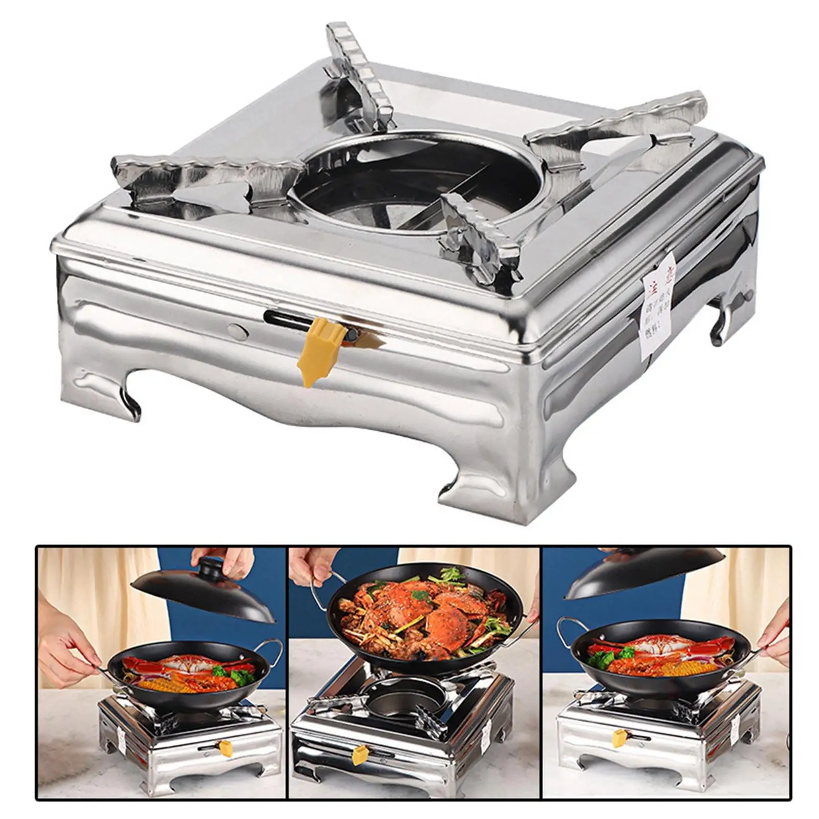 Alcohol Stove with Lid Energy Saving Solid and Liquid Alcohol Heat Insulation