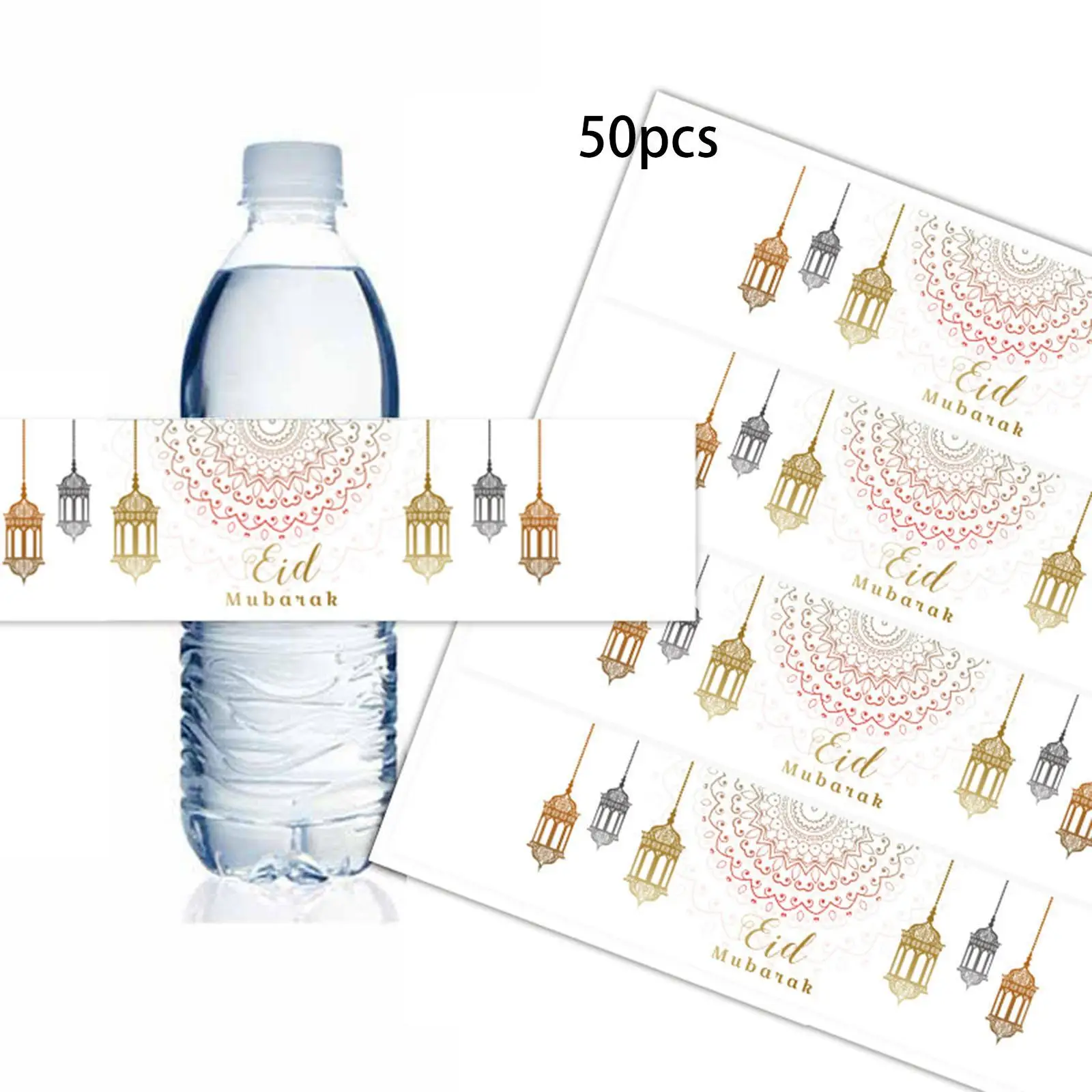 Ramadan Water Bottle Labels Eid Mubarak Welcome Sign DIY Labels for Wedding