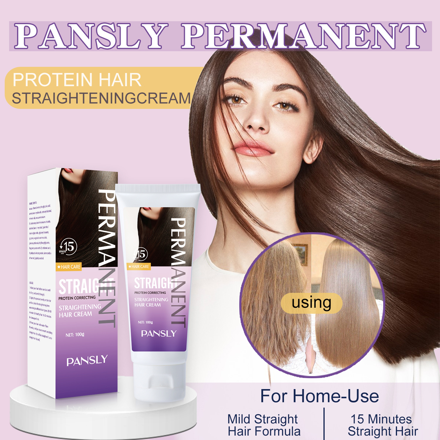 Best of 100g Professional Keratin Smoothing Hair Treatment Repair Damaged Hair Permanent Hair Straightening Cream Hair Care Product Reviews & Tips