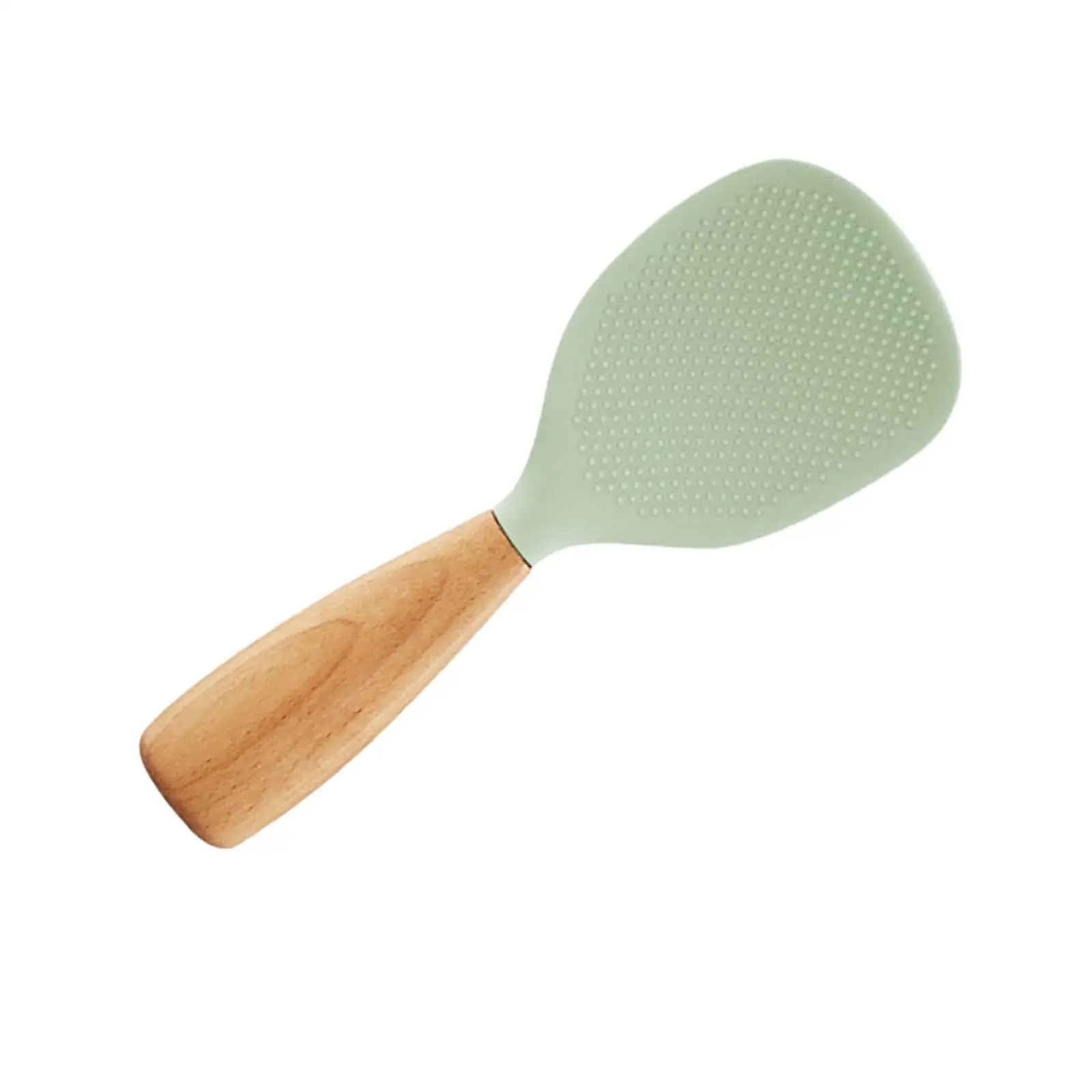 Rice Paddle Reusable Cooking Utensil with Wood Handle Food Service Scoop for Home Mashed Potato Sushi Rice Gadgets