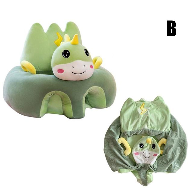 1PC Baby Learning Sitting Seat Support Seat Cover Washable Without Filler Cradle Sofa Chair Without Cotton(Sitting Chair Cover!)