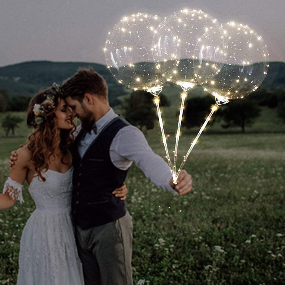 led balloons wedding