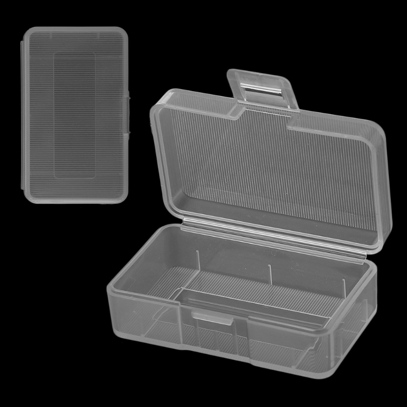 Mini transparent für Koffer halter Aufbewahrung sbox für 1x9V Batterie oder 2x aa Batterie – Detail 2