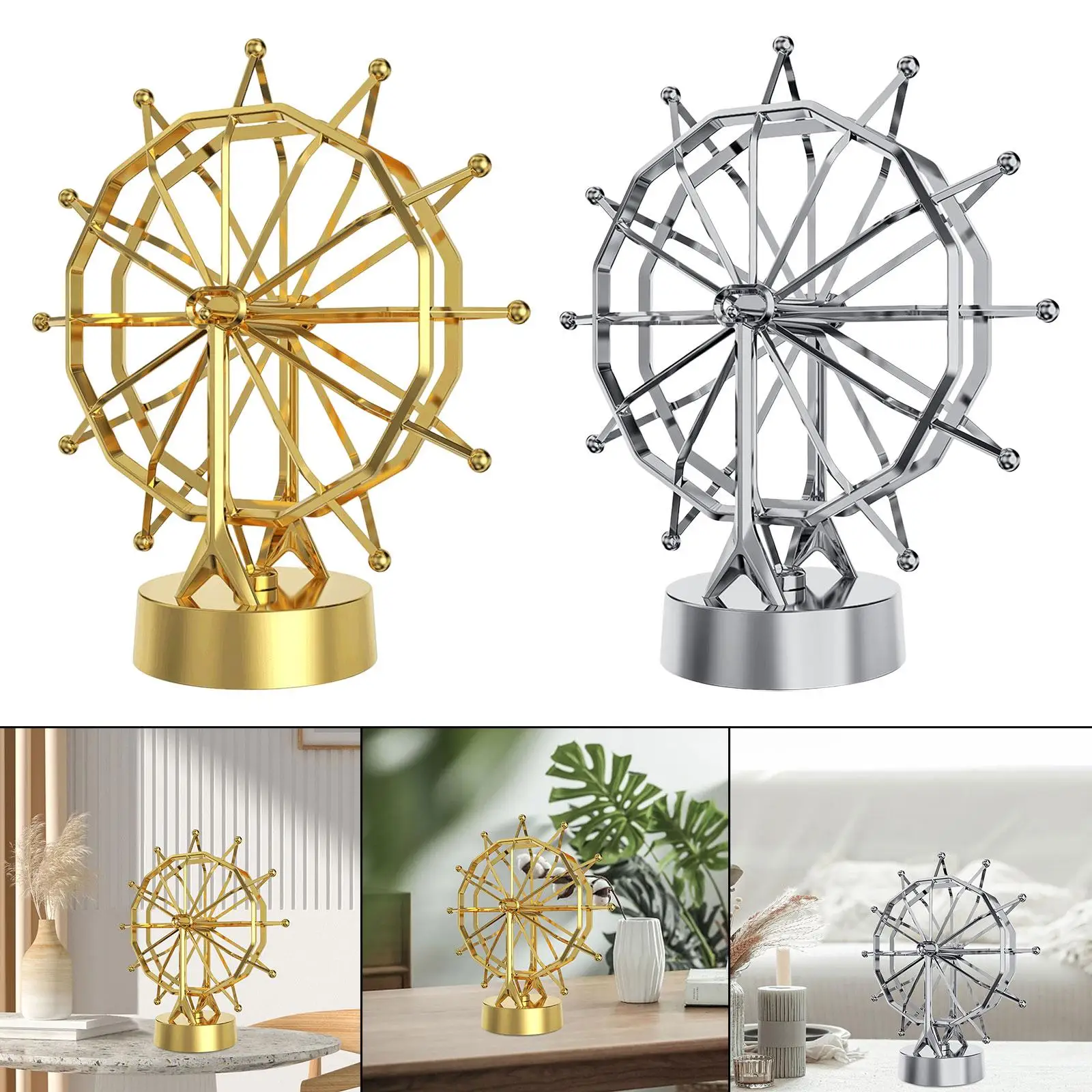 Wheel Perpetual Motion Model Science Crafts Decorative Toy Physics