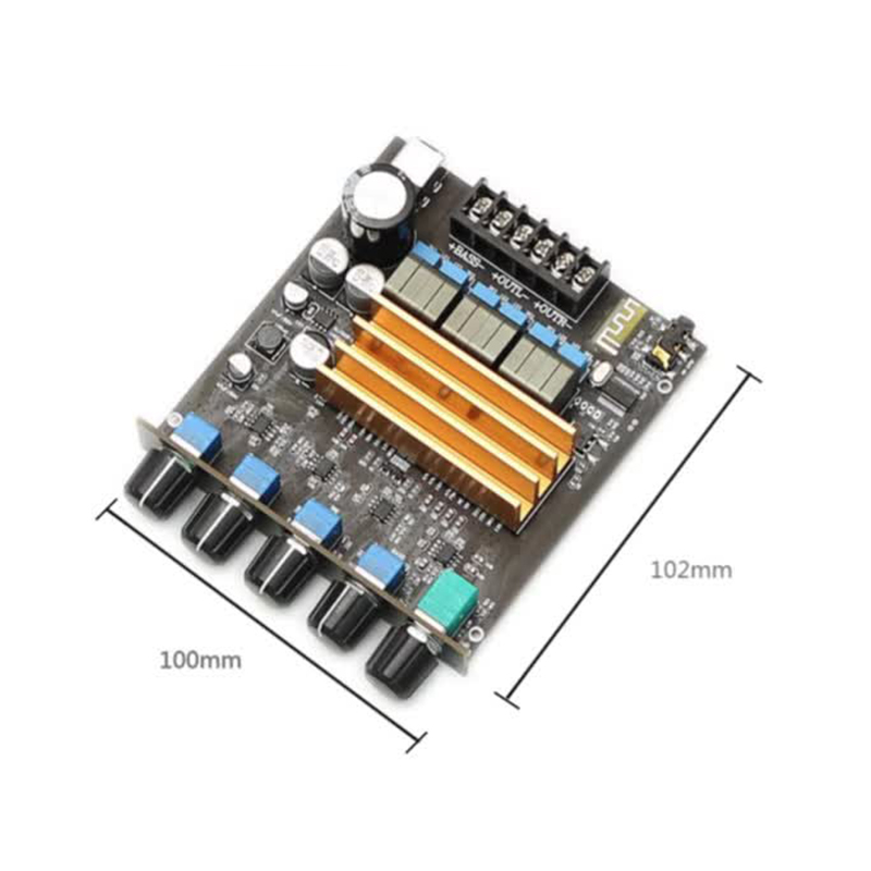 Title 6, 2*100W+200W Bluetooth Amplifier Dual TPA3221 Po...