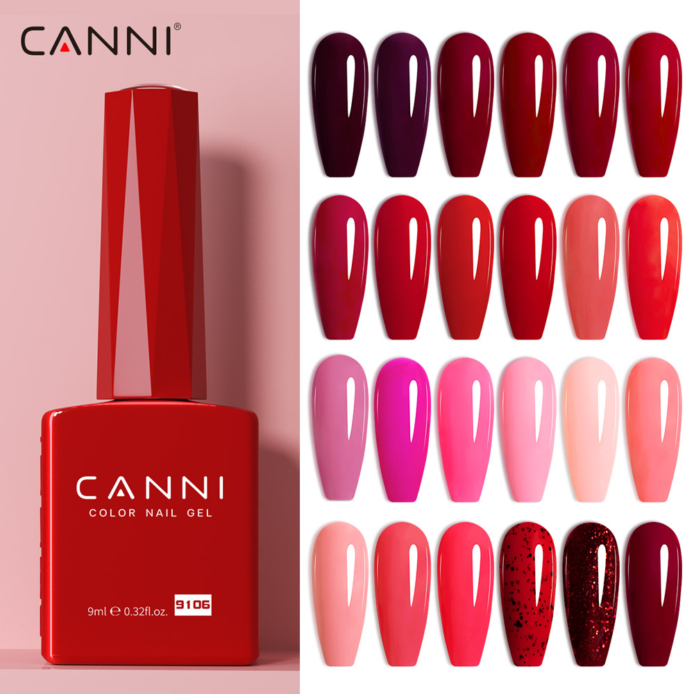 Best of CANNI Gel Nail Polish VIP Kit Gorgeous Color Full Coverage HEMA FREE Soak Off UV LED Semi Permanent Gel Varnish Winter Nails Reviews & Tips - Image 3