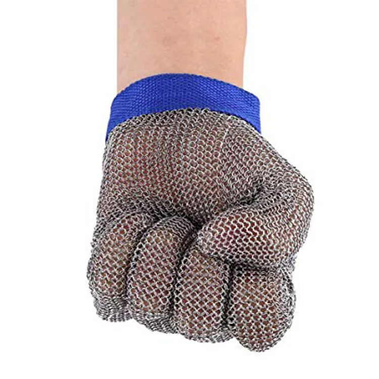 Stainless Steel Wire Gloves Anti-cut Cut-resistant Woven Safety Working Gloves  Cutting Fish-killing Metal
