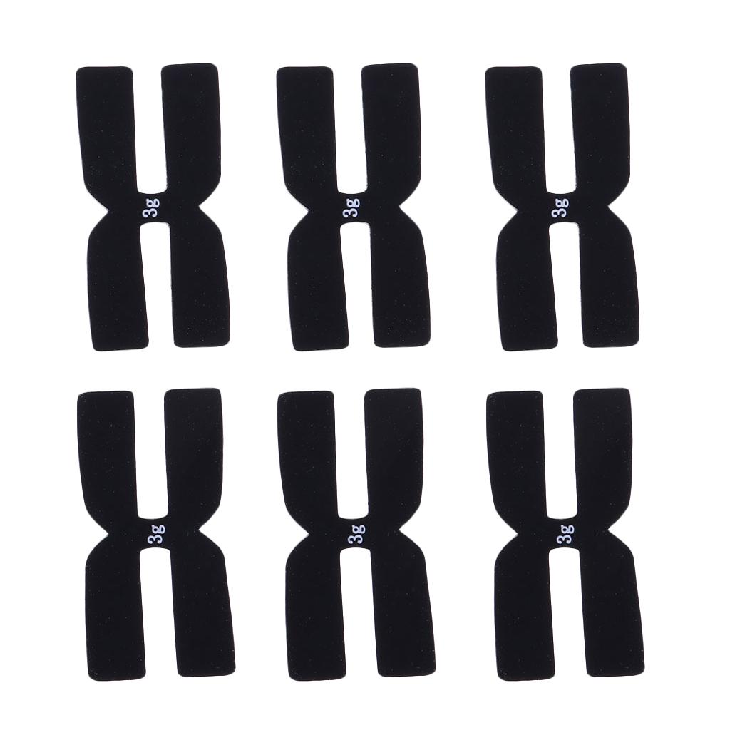 6Pcs Pro badminton tennis racket weight and balance 3g silicone straps