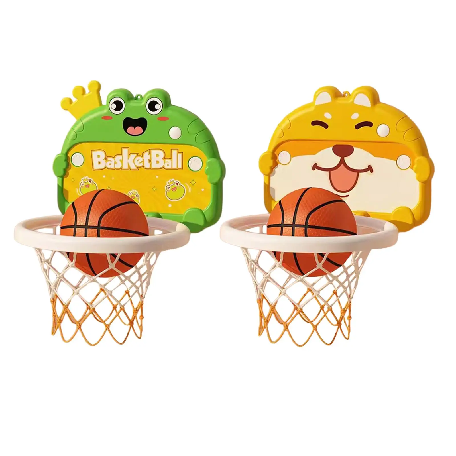 Mini Basketball Hoop Set with Basketball Parent Child Interactive Complete Accessories Family Games for Living Room Door Wall