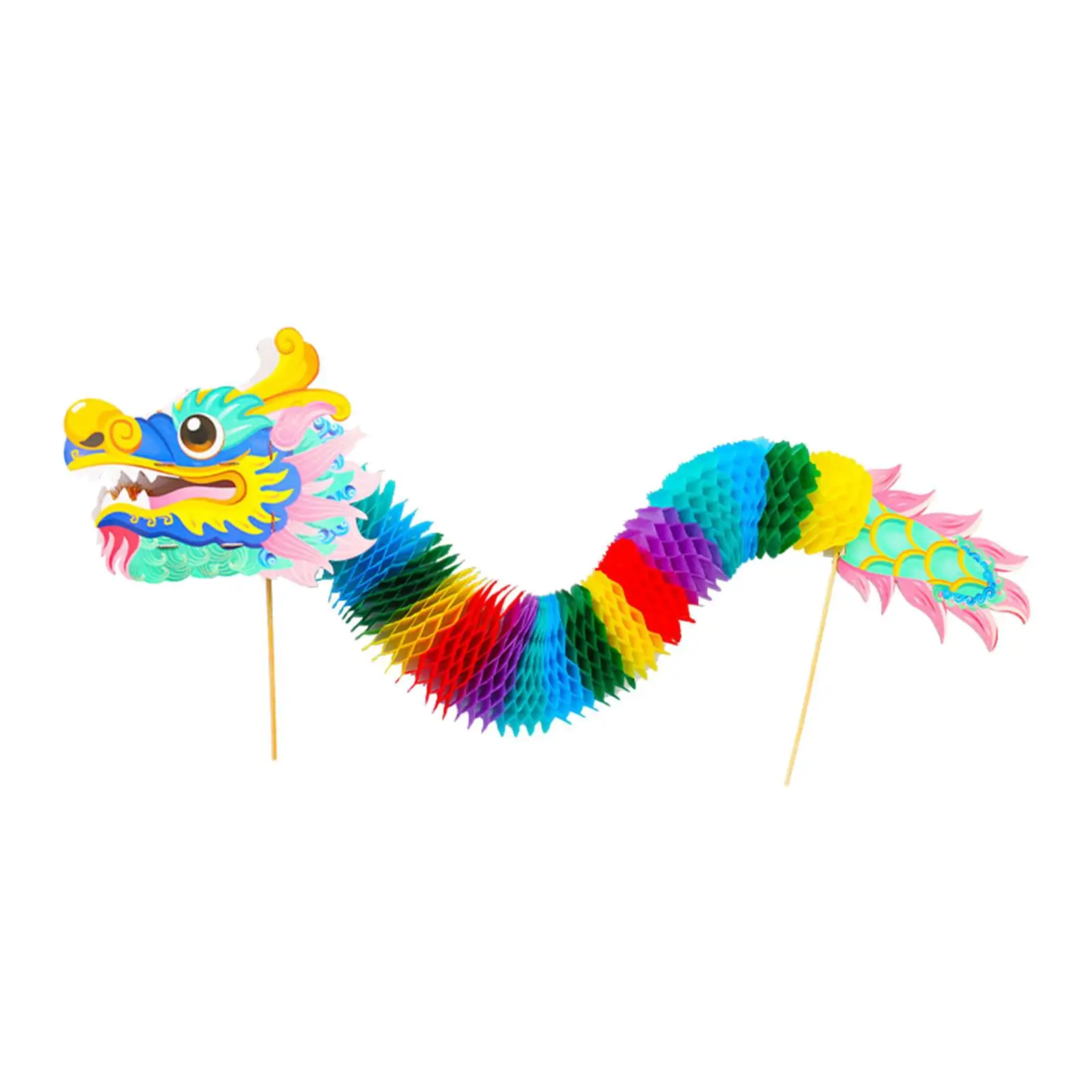 Chinese Paper Dragon 3D DIY Set Traditional Toys for Dragon Boat Festival Party Chinese New Year Spring Festival Kindergarten