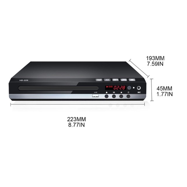 GIEC BDP-G2805 Blu-ray player 1080P HD DVD Player cd player portable  Multimedia Digital DVD TV Support CD SVCD VCD MP3