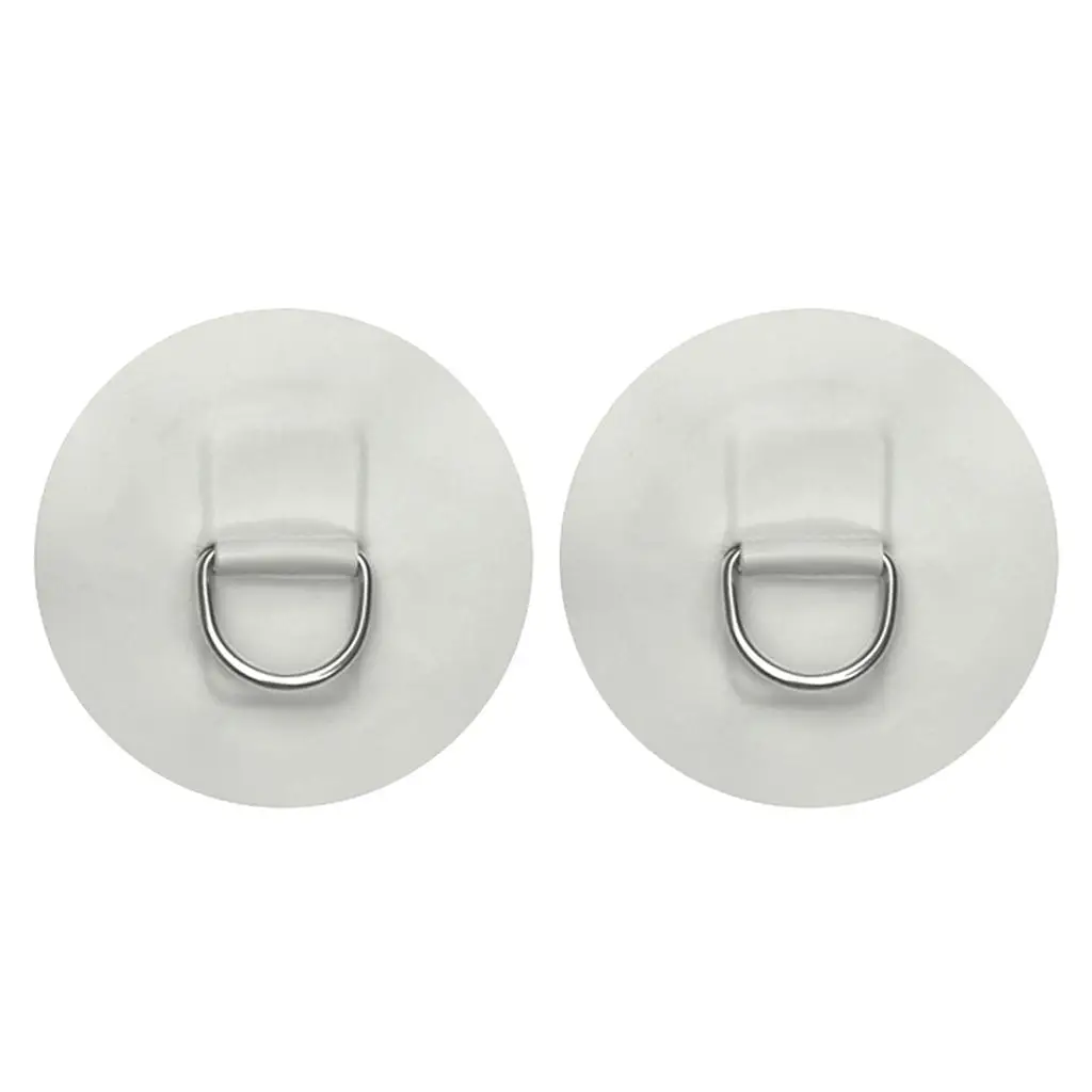 2pcs Stainless Steel  Patch PVC Round For Inflatable Boat Raft Dinghy