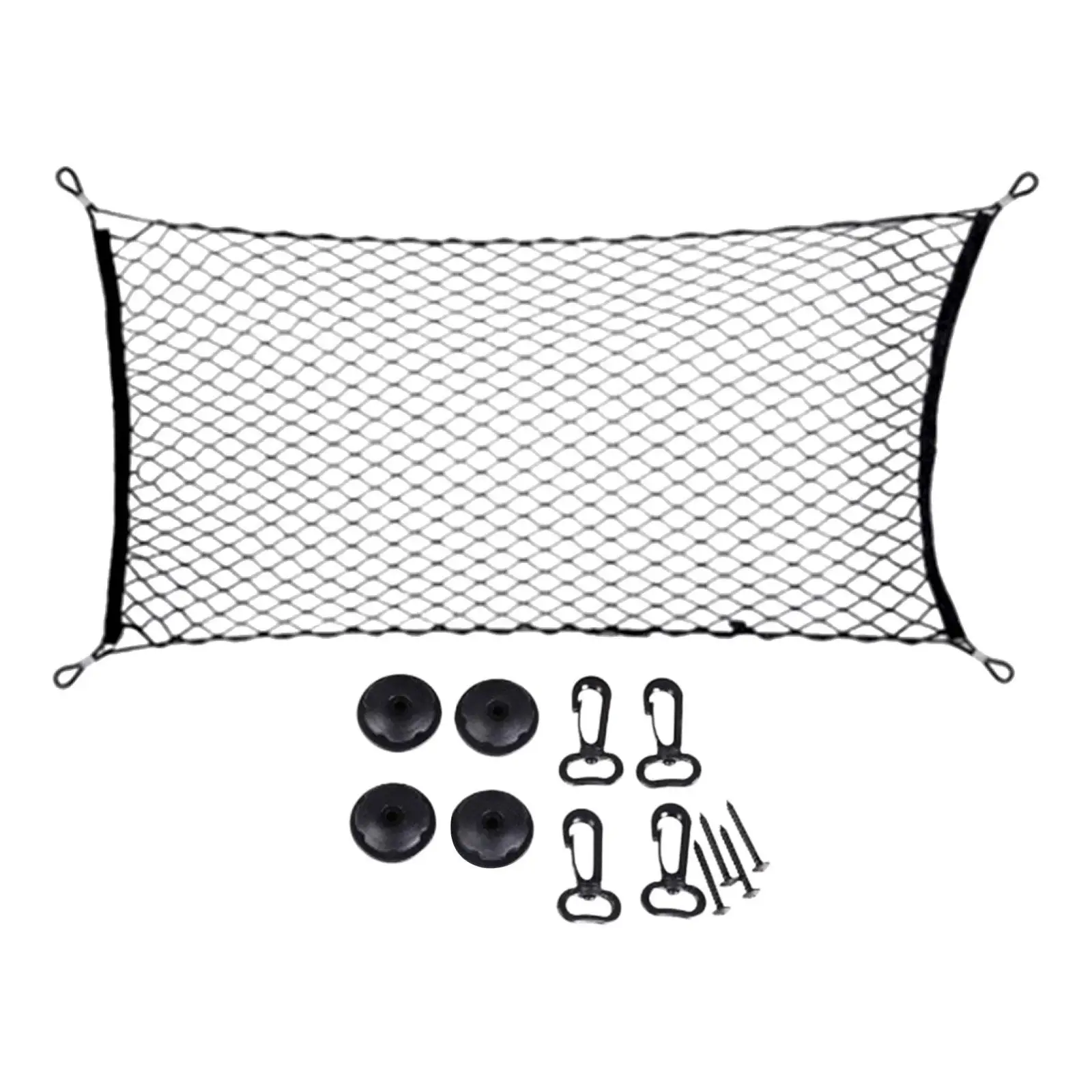 Car Cargo Net Stretchable Cargo Storage Mesh Net for Trucks SUV Vehicle