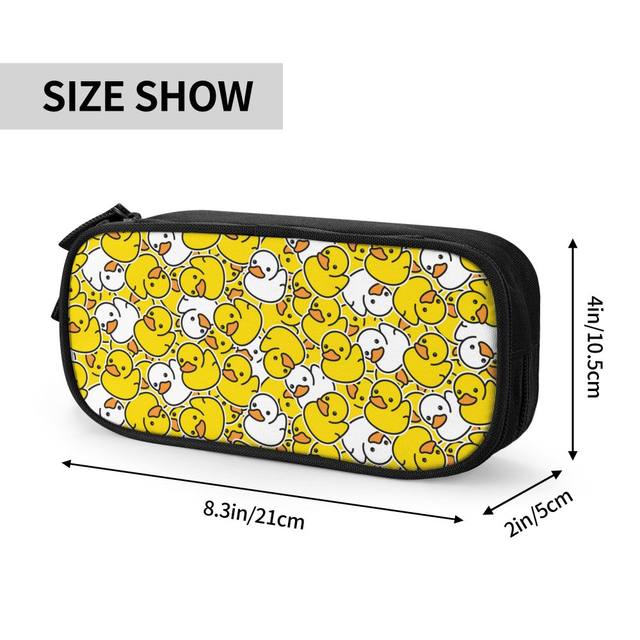 Custom Yellow Classic Rubber Duck Kawaii Pencil Case Boys Gilrs Large  Capacity Pencil Bag Student School - AliExpress