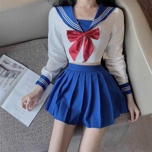 Roupas Conjunta Camisa De Uniforme De Marinheiro De Cosplay Japonês Plus  Tamanho Sexy Cores Da Escola Coreana Uiforme Tops Kawaii Salia De Duas  Peças Teenage Girl De $146,75