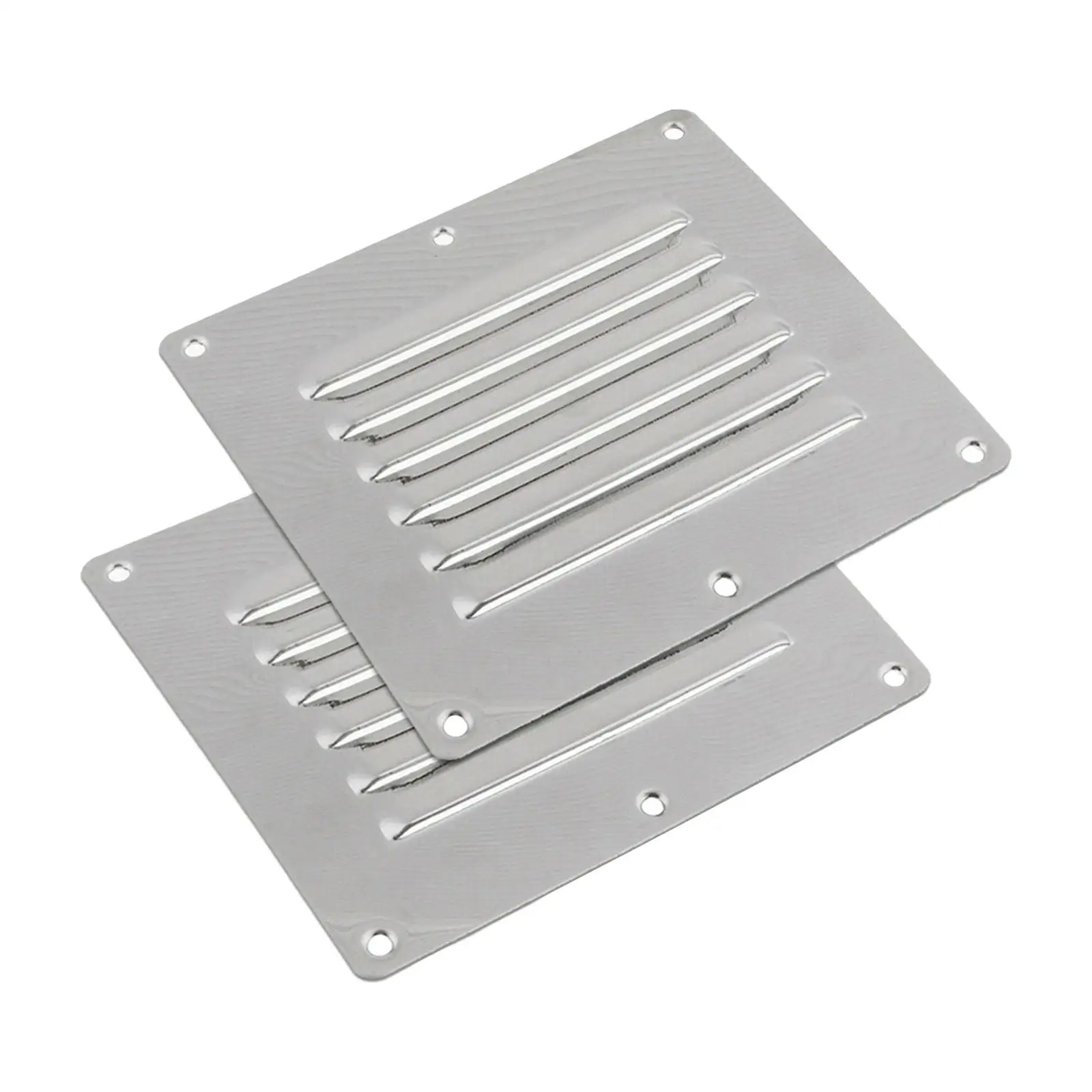 2x Vent Louver Grill 12.7x11.5cm Vent Hood Air Outlet Vents Air Ventilation Cover for Wall Sailing Boat Yacht Ceiling Sidewall