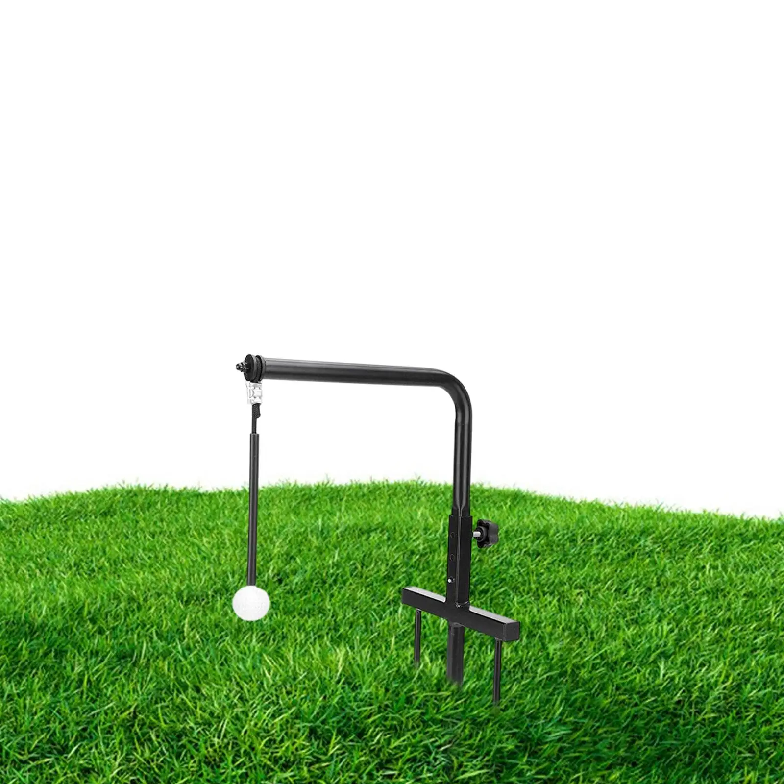 Adjustable Golf Swing with Ball Trainer Aid Device Ball Chipping Hitting