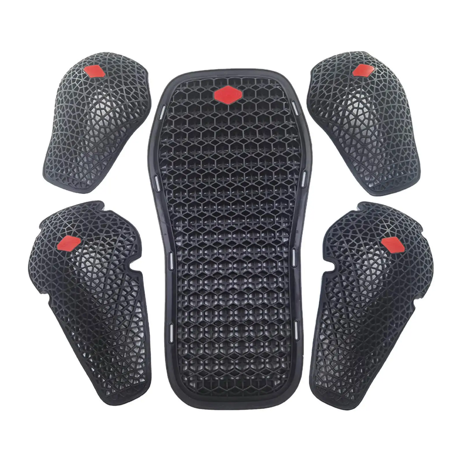 5Pcs Motorcycle Armor Protector Pads Cycling Riding Skating Jacket Inserts