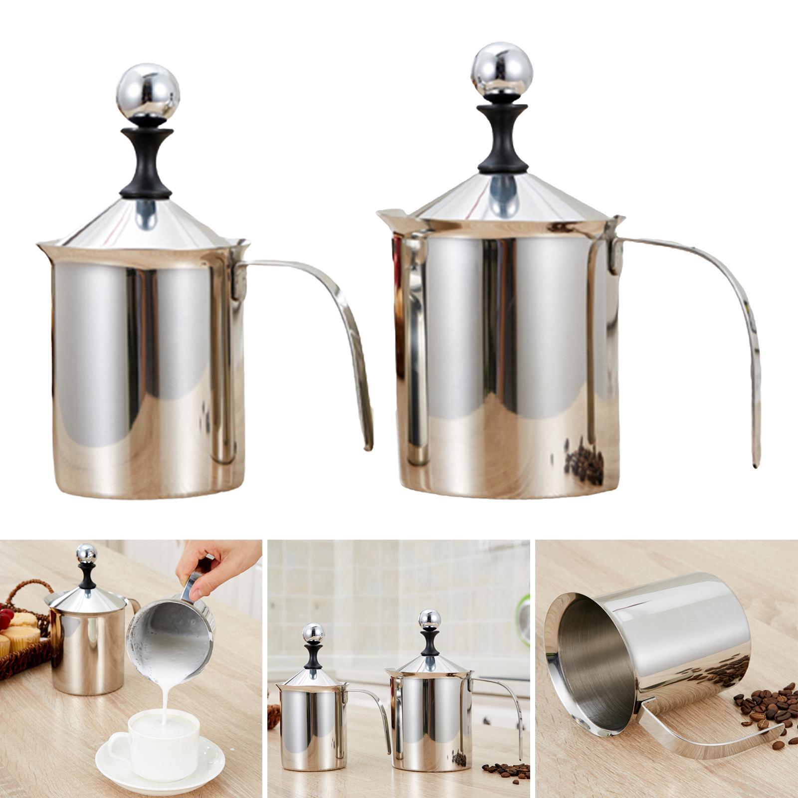 Manual Milk Frother Foamer Coffee Creamer Hot Chocolate Milk Creamer