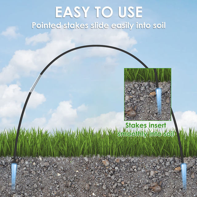 Greenhouse Hoops For Raised Beds, Greenhouse Frame Garden Hoops