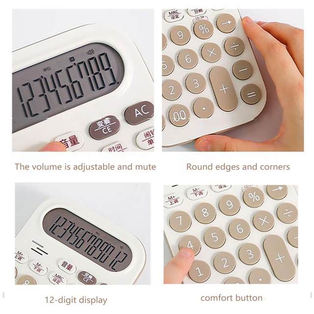 Cute Scientific Calculator Creative Colorful 12 Digit Display