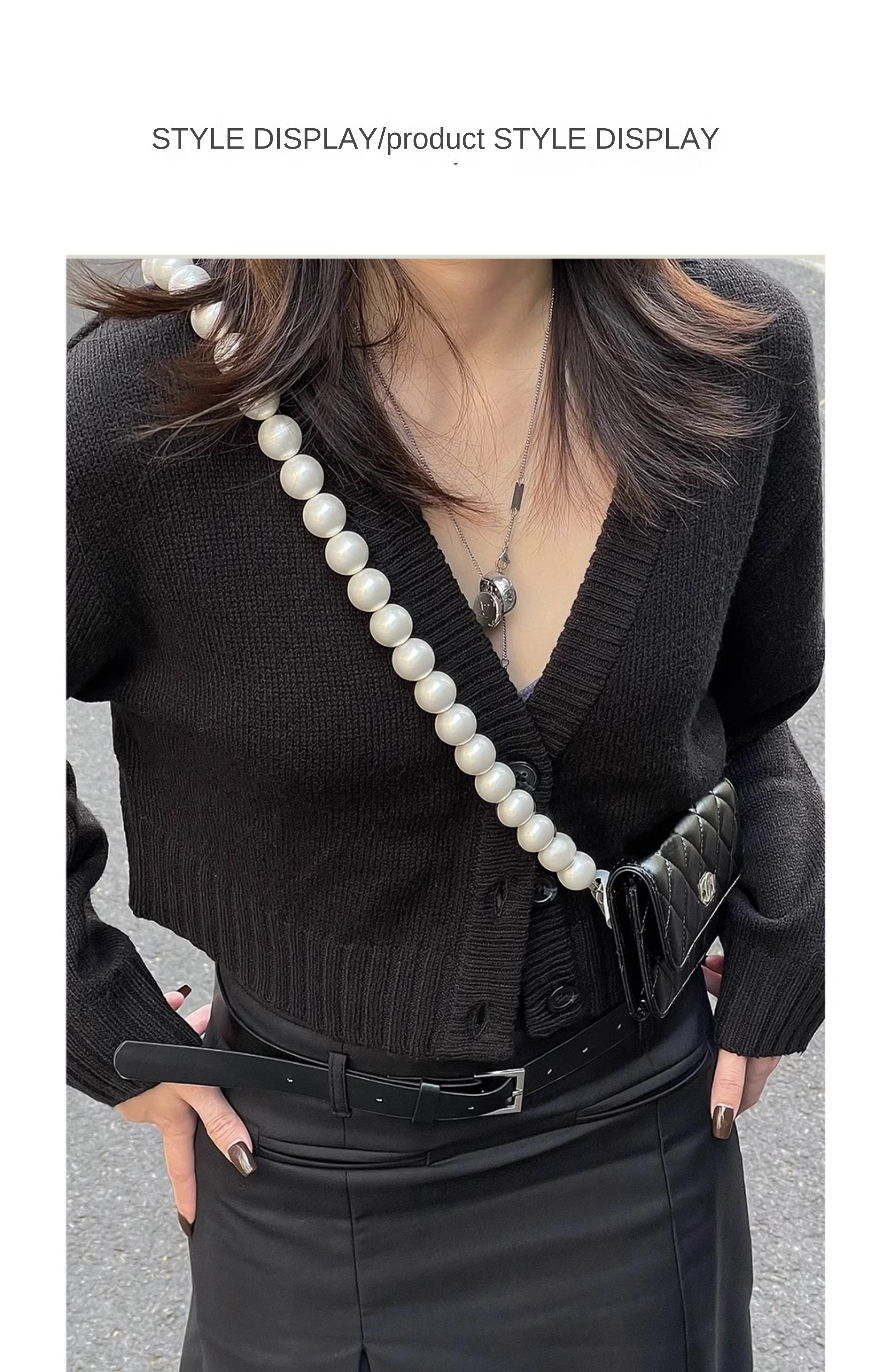 Pearl Chain Accessories Small Fragrant Wind Bag Messenger Shoulder Strap Diy Transformation Replacement Bag Chain Single Buy