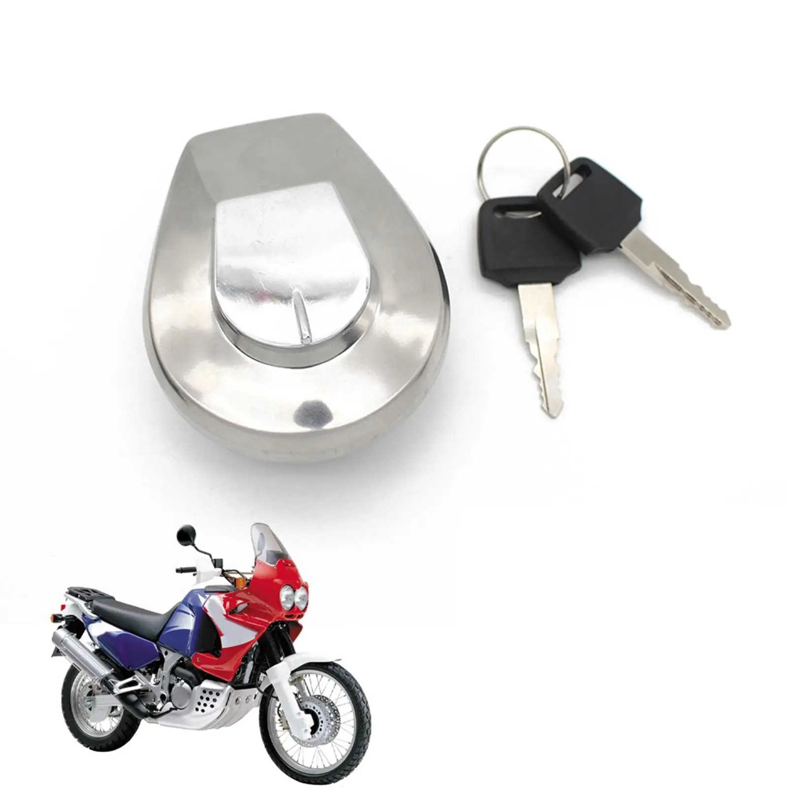 Oil Fuel Tank Gas Cap Cover with 2 Keys for Vf750C GL1500CD