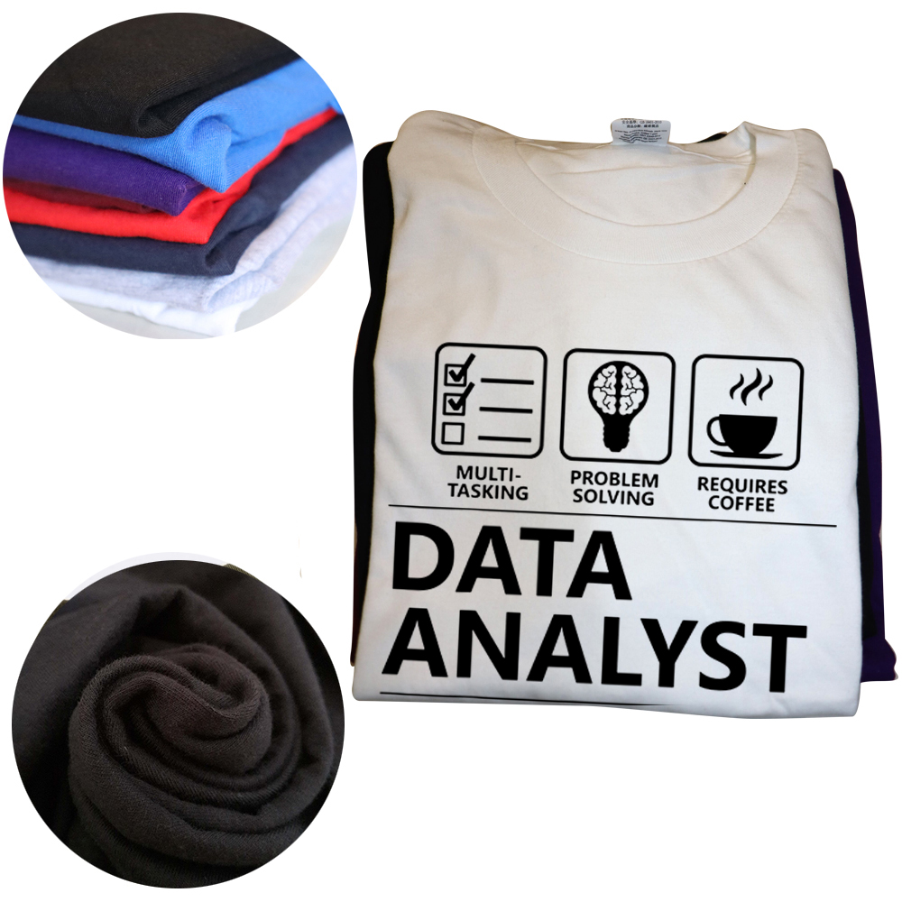 Lustige Daten Analyst Substantiv T Shirts Grafik Baumwolle Streetwear Kurzarm Geburtstag Geschenke Sommer Stil T-shirt Herren Kleidung – Detail 4
