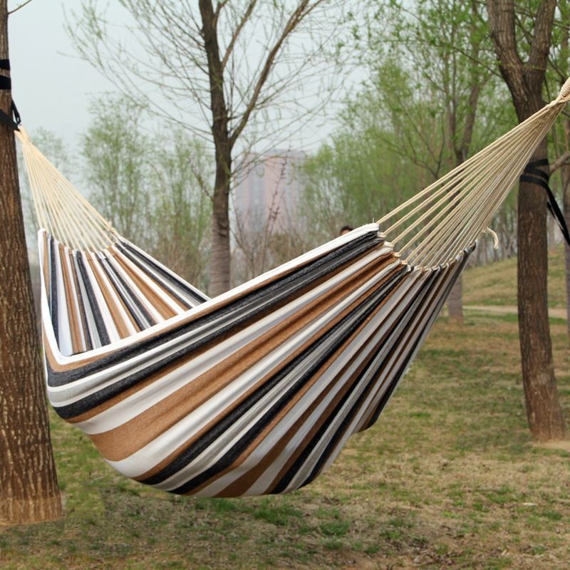 Description Picture 2 of itemOutdoor Leisure Hammock Thickened Single and Double Person Travel Anti Roll Rocking Bed Swing