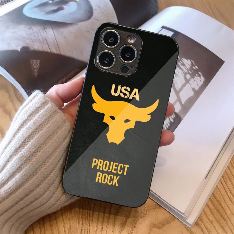 UA Project rock Phone Case For IPhone 14 13 12 11 XS X 8 7 6 Plus