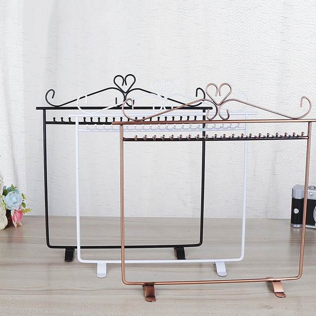 Metal Jewelry Stand, Earring Necklace Ring Bracelet high quality Organizer, Watch Hanger, Stainless Home Accessories, Black White