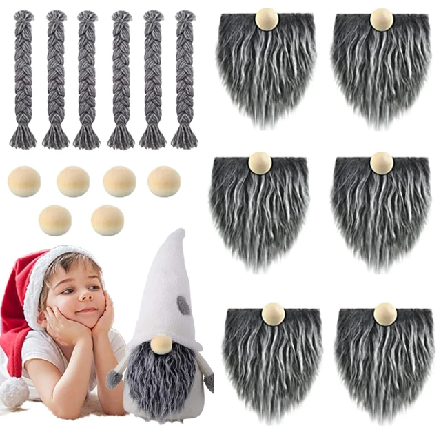 SEWACC 3 Sets Gnome Beards for Crafting Gnome Craft Beard DIY  Gnome Beard Fake Gnome Beards Dwarf Beard Pre-Cut Gnome Beard DIY Gnome  Making Material Decor Wood Craft Supplies Cut Out