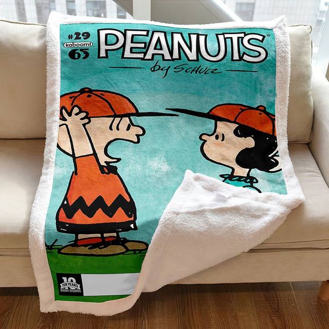 Chatham Vintage Charlie Brown Snoopy Hot Air shops Balloon Childrens Blanket 70x44