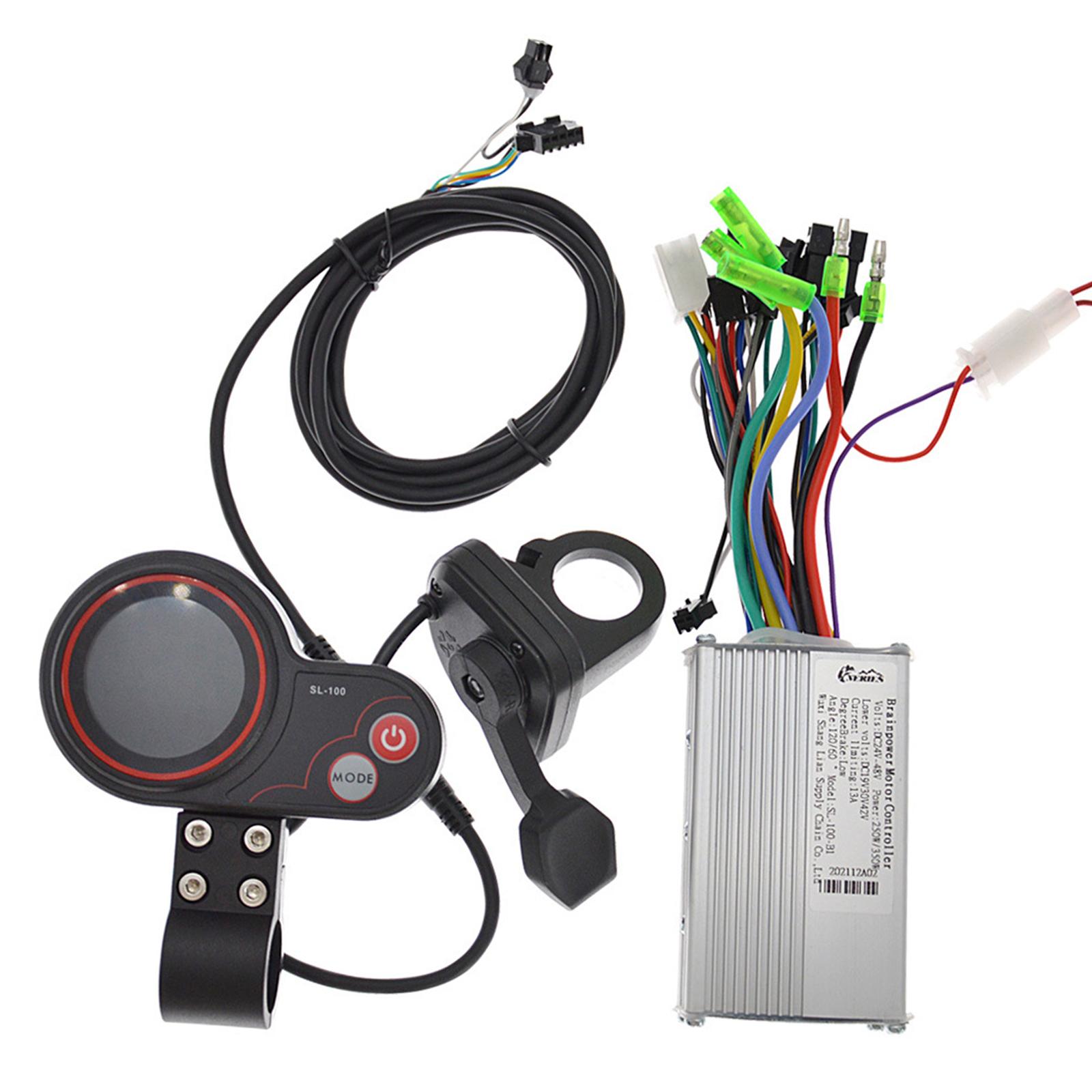 E-Bike Electric Scooter Brushless Hub Motor Controller with Color LCD 250W/350W with Thumb Throttle Kit