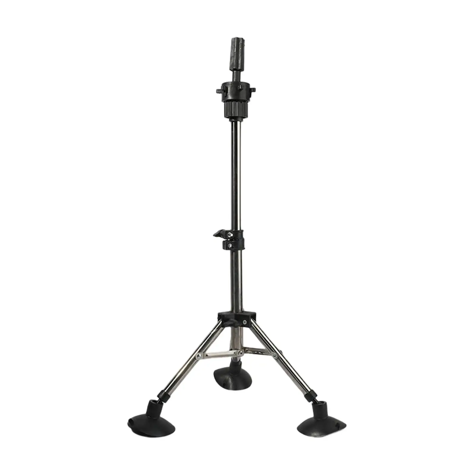 Wig Stand Tripod Adjustable Holder for Cosmetology Hairdressing Training