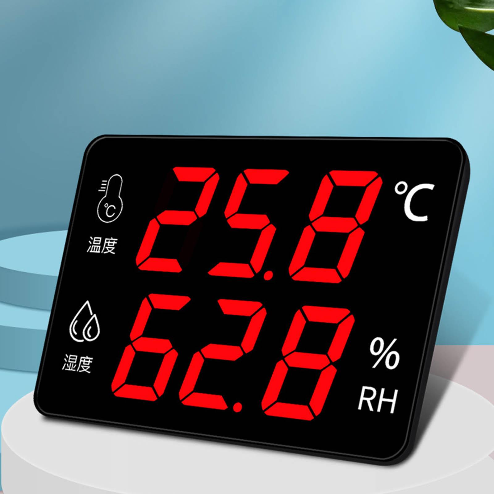 Industry Thermometer and Hygrometer Temperature Humidity Meter Data Logger Recorder With Alarm Clock