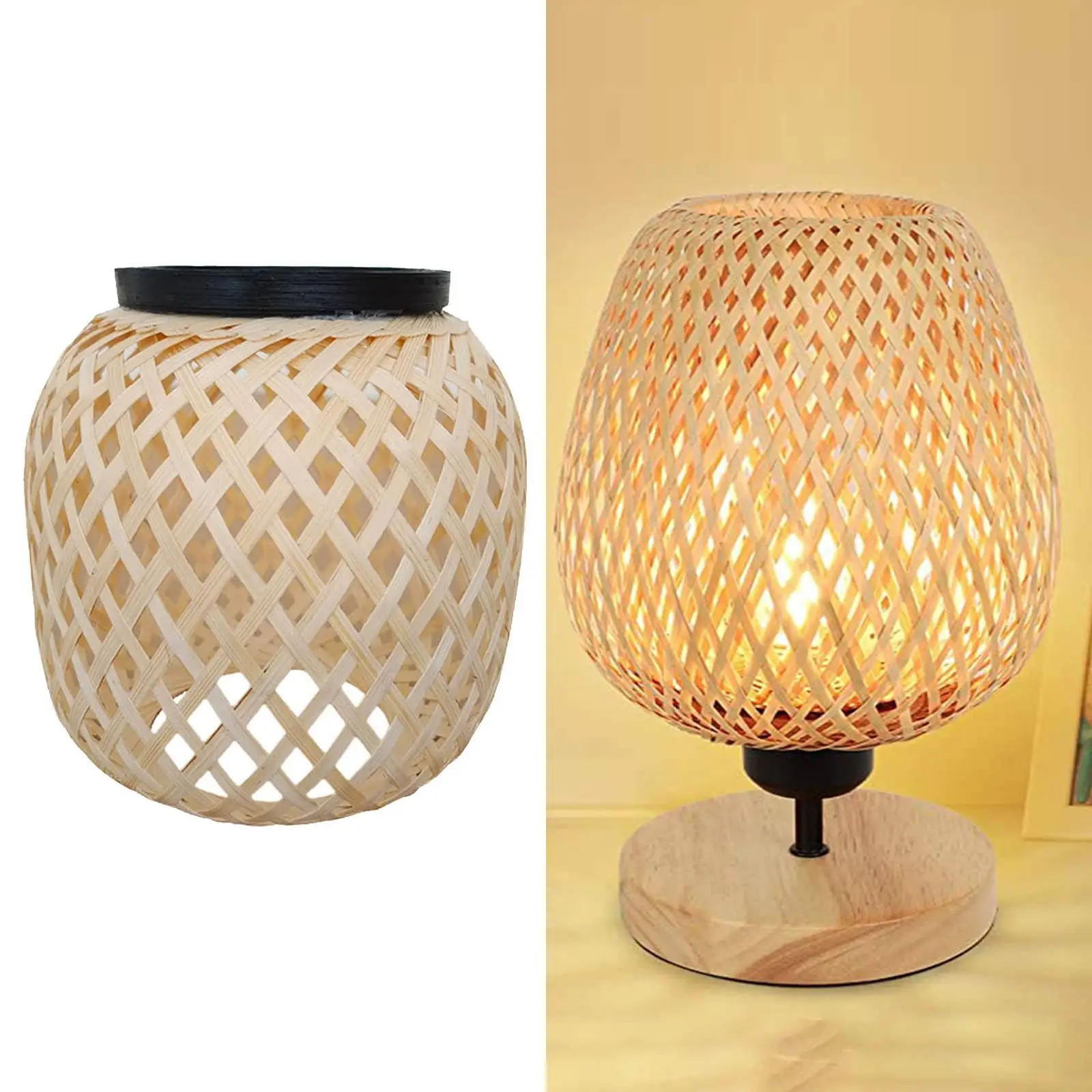 Modern Table Lamp Shade Fixture Lighting Cover Woven for Room