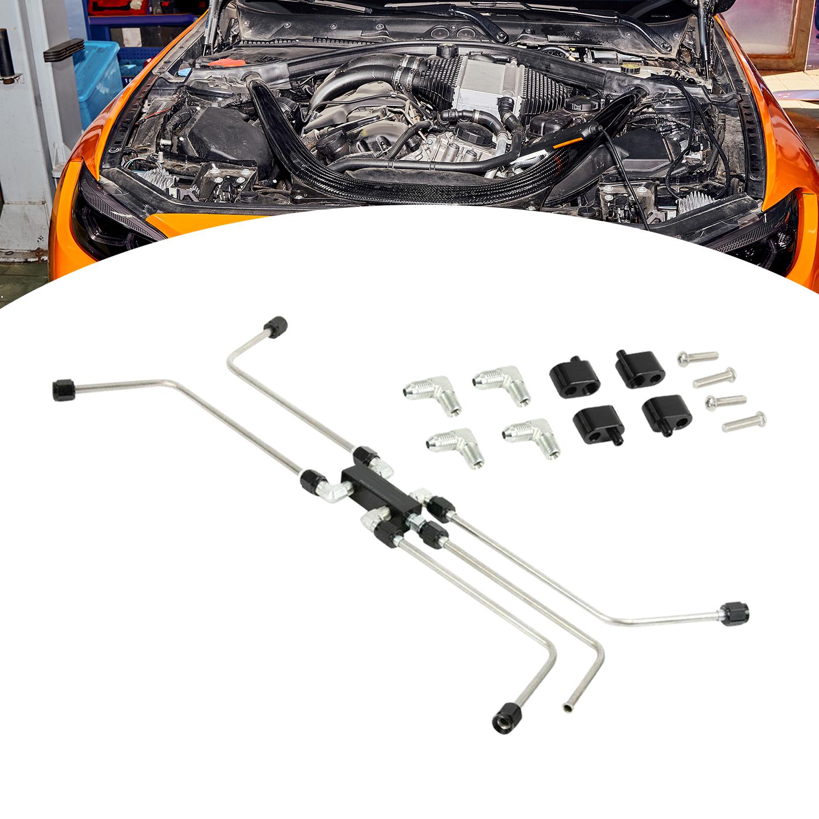 Complete Coolant Crossover Kit Front and Rear Venting Replacement for LS Series LS1 LS2 LS3 LS6 LS9 Engines Car Accessories