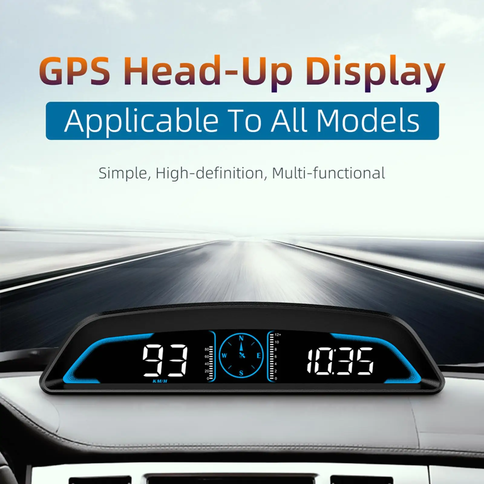 Car Head up Display HUD Overspeed Warning Digital Car HUD Head up Display Fit for Trucks
