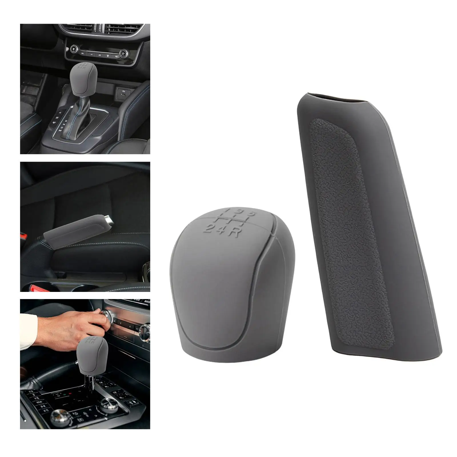 Car Gear Cover Accessories Protective Hand Brake Sleeve Handbrake Grip Cover