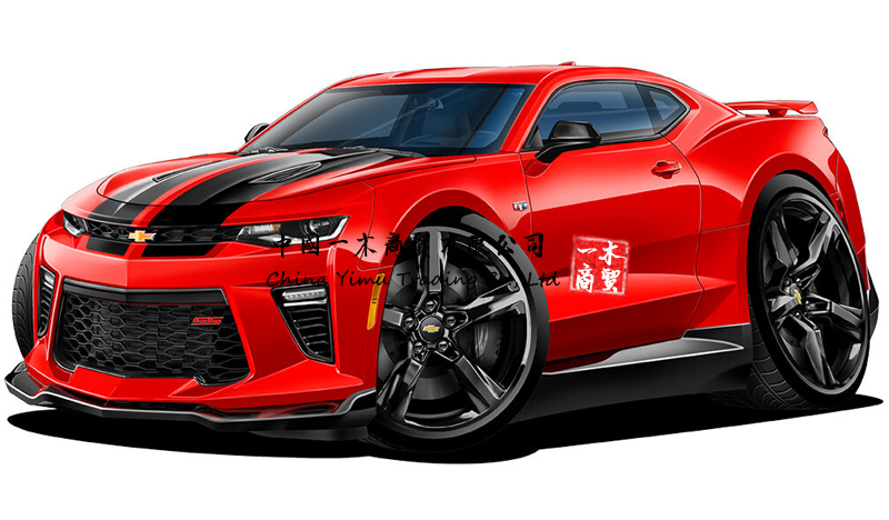 2016 Chevy Camaro RS SS Cartoon Car Wall Decal Sticker Graphic Man Cave  room NEW red| | - AliExpress