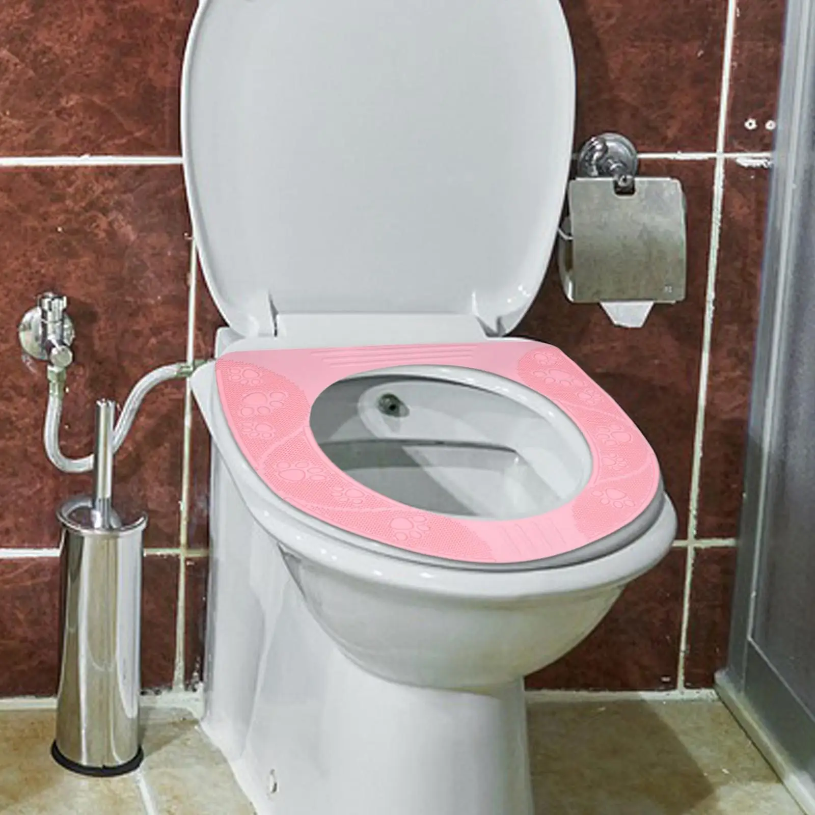 Toilet Seat Cover Universal Waterproof Suction Silicone for Household Home
