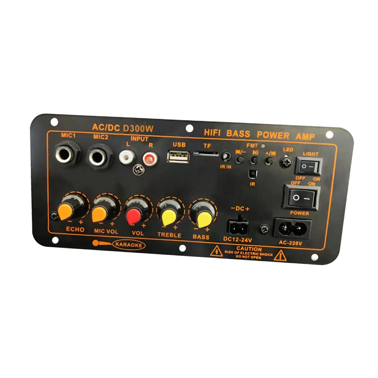 300W Bluetooth High Power Stereo Amplifier Board EU 220V Adapter Powerful Function Accessories Multiple Connectivity HiFi Bass