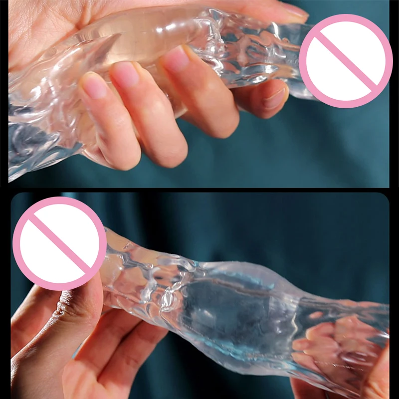 Penis Sleeve Vibrator Reusable Condoms Male Penis Enlargement Enlarger Delay Ejaculation Cock Ring Vibrating Sex Tools For Men S7e39cbfd146048cba78904e6879a3f0cp