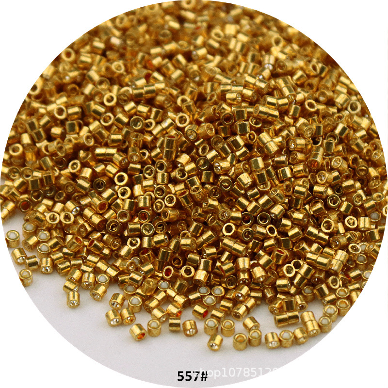 1000 Stück 1,6 mm metallische Glasperlen 11/0 lose Abstandsperlen für Handarbeiten, Schmuckherstellung, DIY-Charms, handgefertigtes Nähen – Detail 8