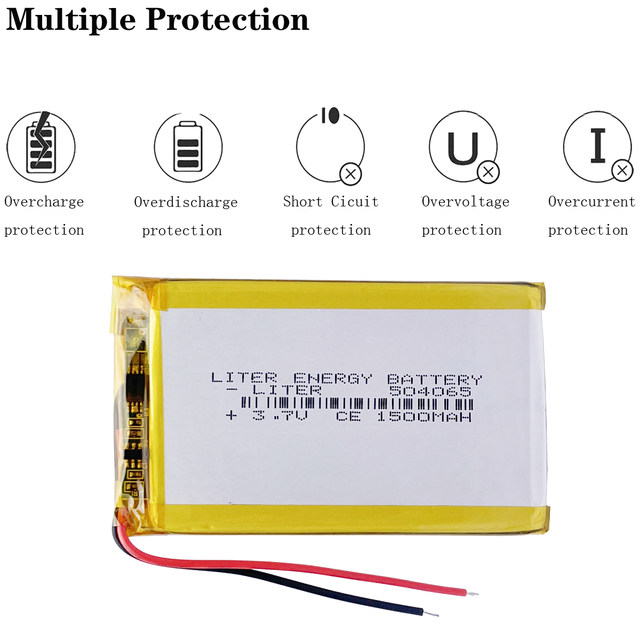 5V 3Ah 3000MAh Lithium Polymer Li-ion Rechargeable Battery