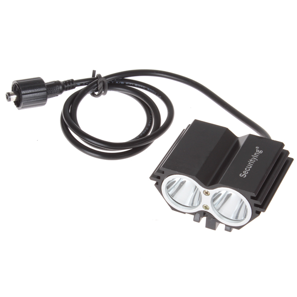 preto segurança 1200 lumens 2x u2 led