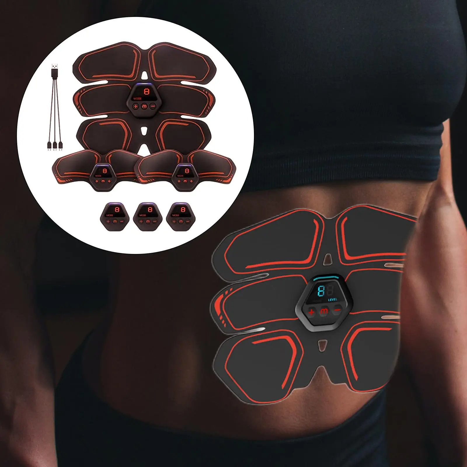 USB Rechargeable  Fitness Arm Muscle Belly Toner Trainer